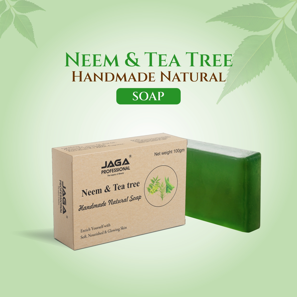Buy Neem & Tea Tree Handmade Natural Soap in Junagadh | Reseller Bazzar